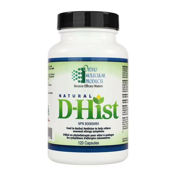 Natural D-HIst | Ortho Molecular | 120 Capsules - Coal Harbour Pharmacy
