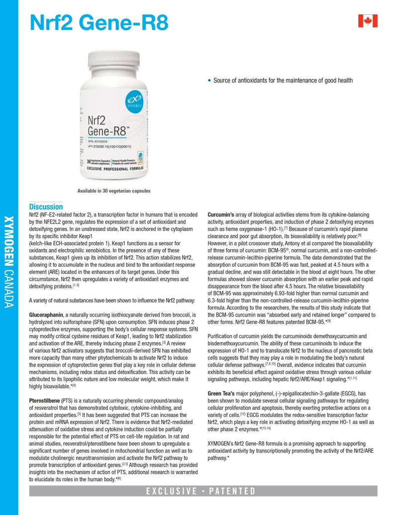 Nrf2 Gene-R8™ | Xymogen® | 30 Capsules - Coal Harbour Pharmacy