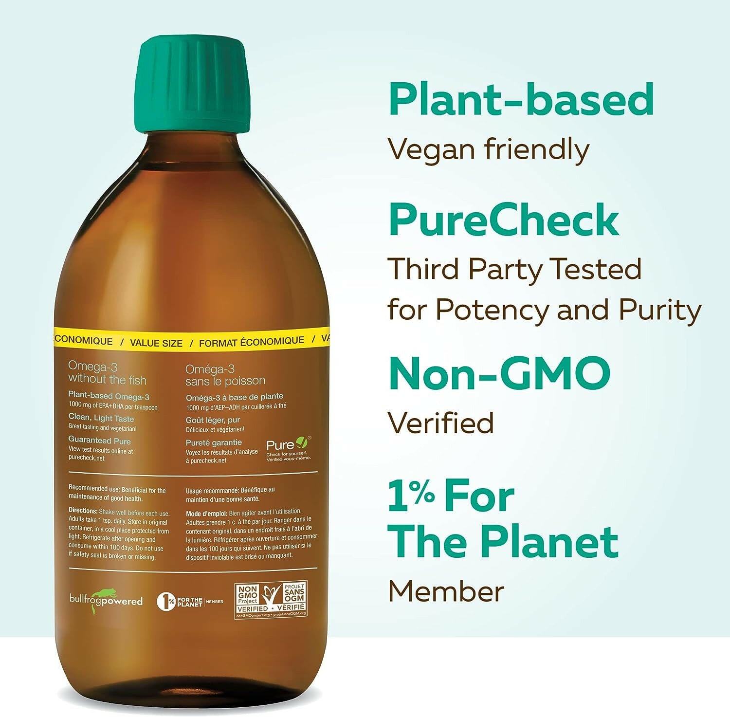 Omega-3, Plant Based, Extra Strength, Cranberry Orange | NutraVege™ | 200 mL (6.7 fl oz)-Exp. 10/2023 - Coal Harbour Pharmacy