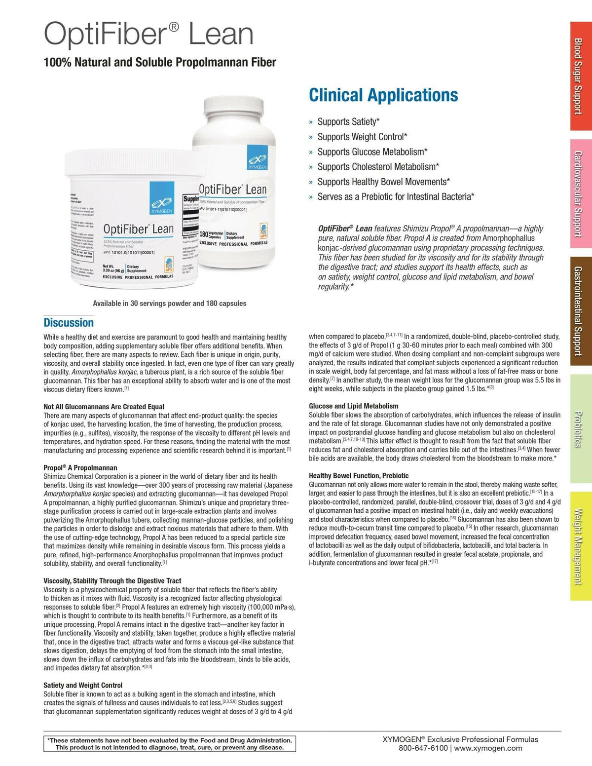 Optibiber OptiFiber by Xymogen | Digestive Health & Fiber Support | Coal Harbour ...