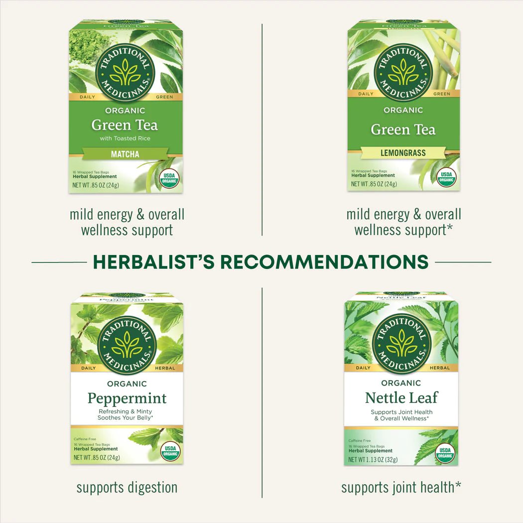 Organic Green Tea Ginger | Traditional Medicinals® | 16 Tea Bags