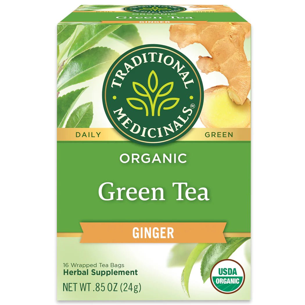Organic Green Tea Ginger | Traditional Medicinals® | 16 Tea Bags