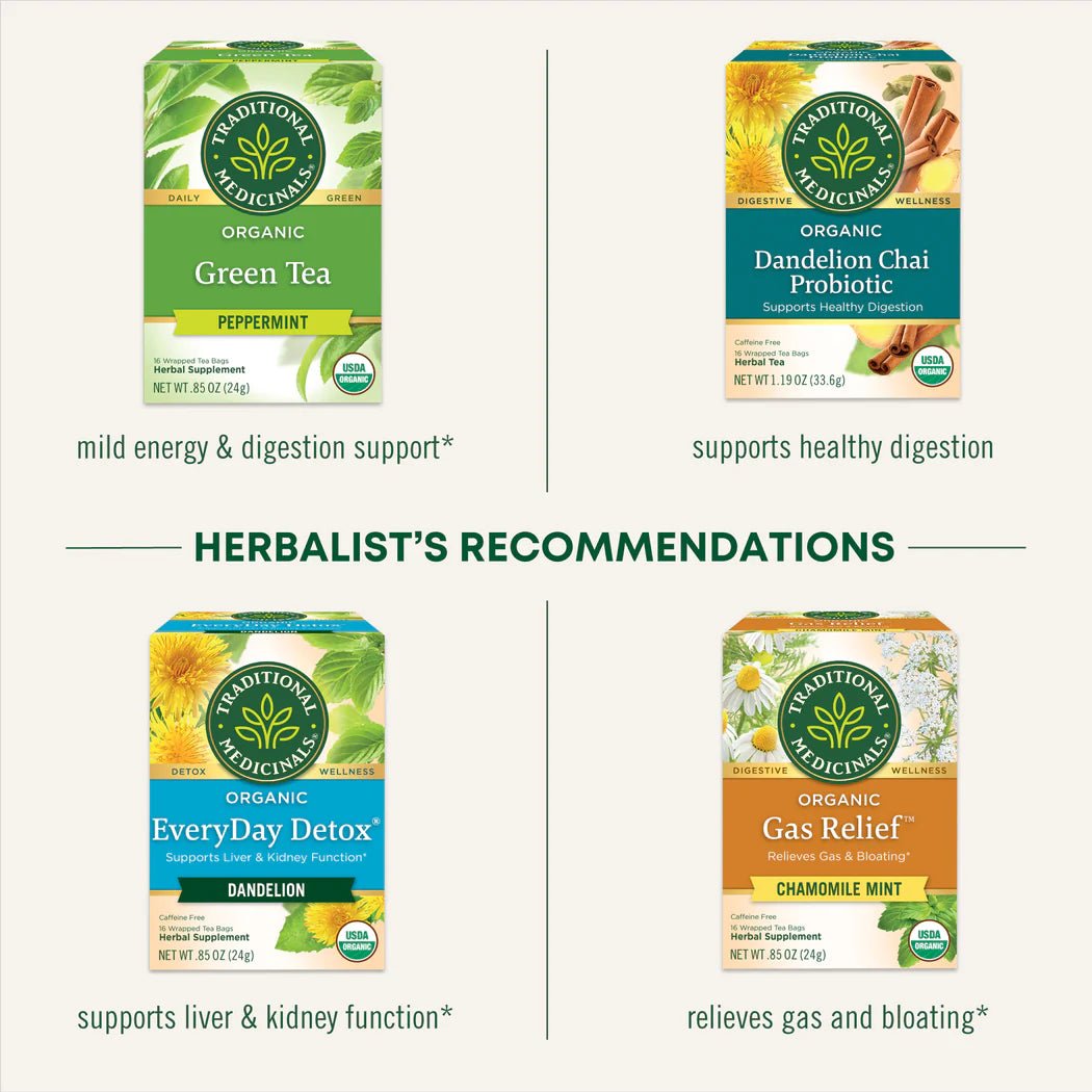Organic Peppermint Tea | Traditional Medicinals® | 16 Tea Bags - Coal Harbour Pharmacy