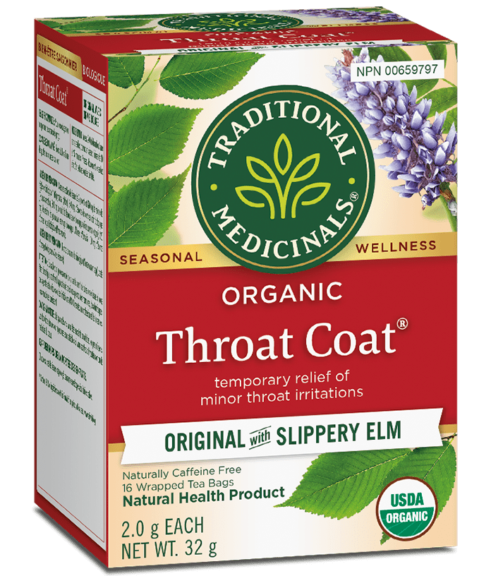 Organic Throat Coat® Tea | Traditional Medicinals® | 16 Tea Bags - Coal Harbour Pharmacy