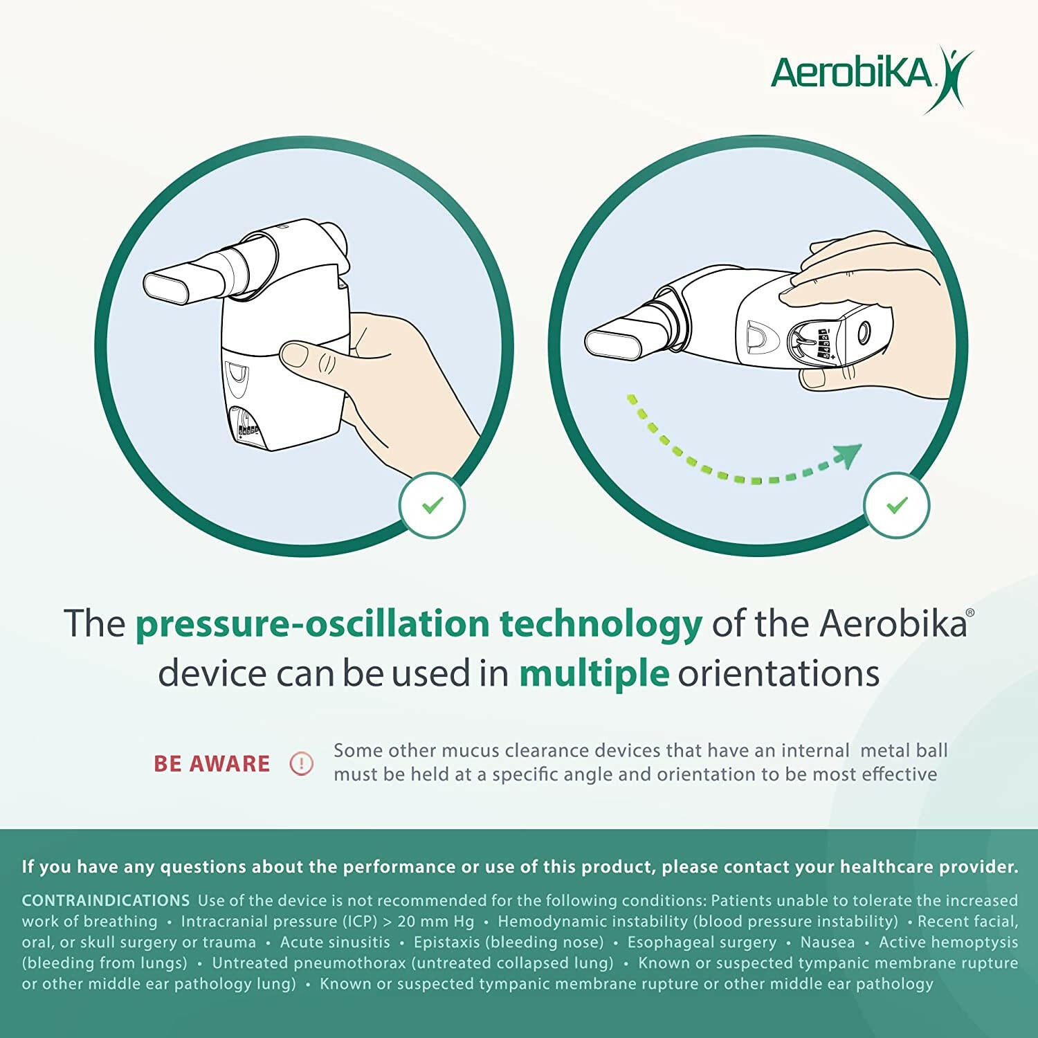 Oscillating Positive Expiratory Pressure (OPEP) Device | Aerobika® | 1 OPEP Device - Coal Harbour Pharmacy