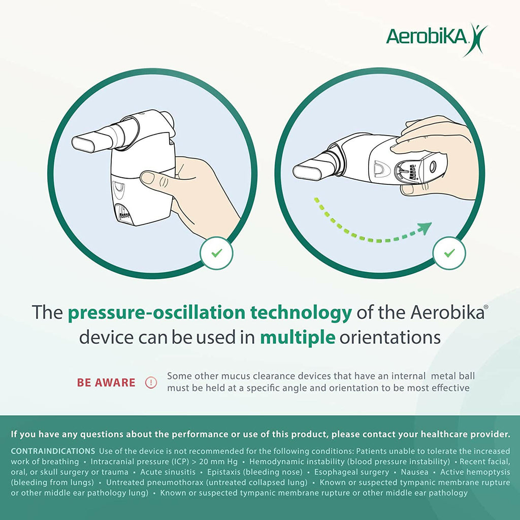 Oscillating Positive Expiratory Pressure (OPEP) Device | Aerobika® | 1 ...