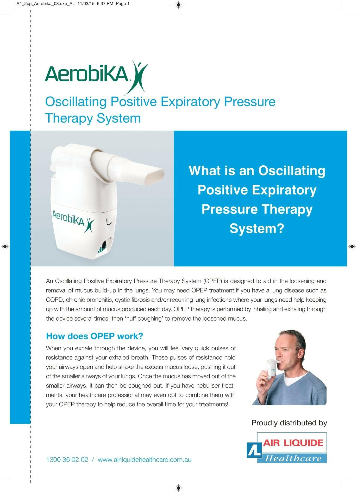 Oscillating Positive Expiratory Pressure (OPEP) Device | Aerobika® | 1 OPEP Device - Coal Harbour Pharmacy