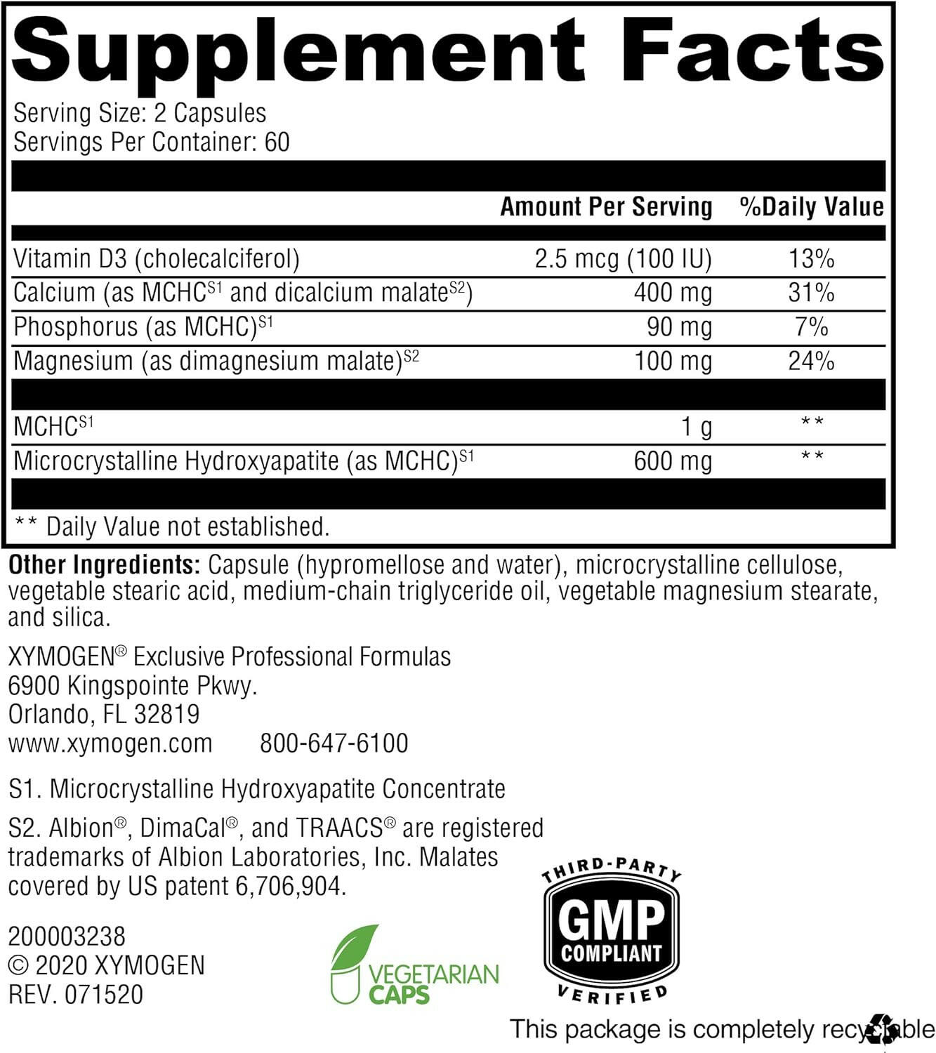 Ossopan MD™ | Xymogen® | 120 Capsules - Coal Harbour Pharmacy