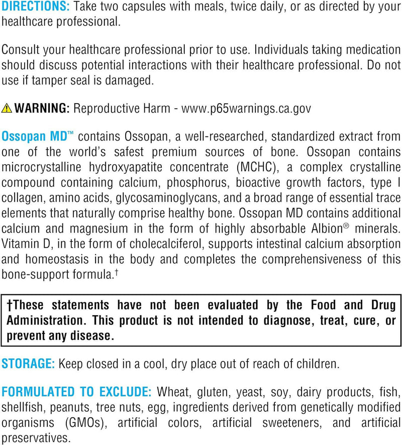 Ossopan MD™ | Xymogen® | 120 Capsules - Coal Harbour Pharmacy