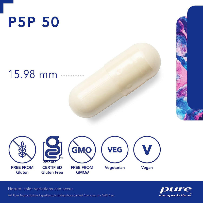 P5P 50 | Pure Encapsulations® | 180 Vegetable Capsules - Coal Harbour Pharmacy