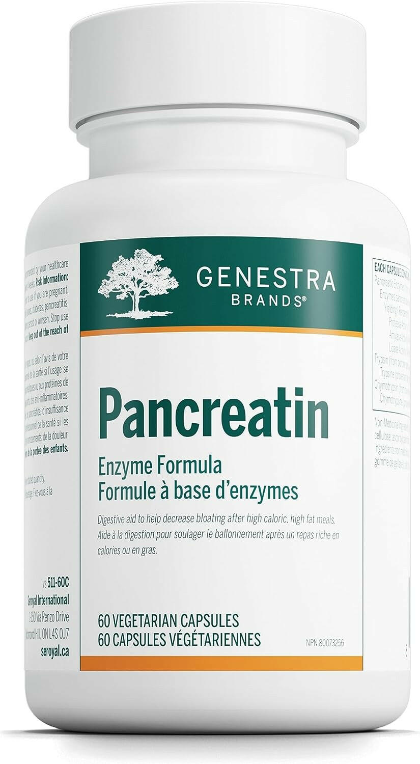 Pancreatin | Genestra Brands® | 60 Vegetarian Capsules - Coal Harbour Pharmacy