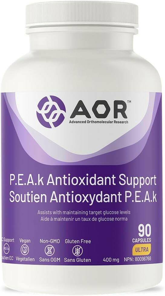 P.E.A.k Antioxidant Support | AOR™ | 90 Capsules - Coal Harbour Pharmacy