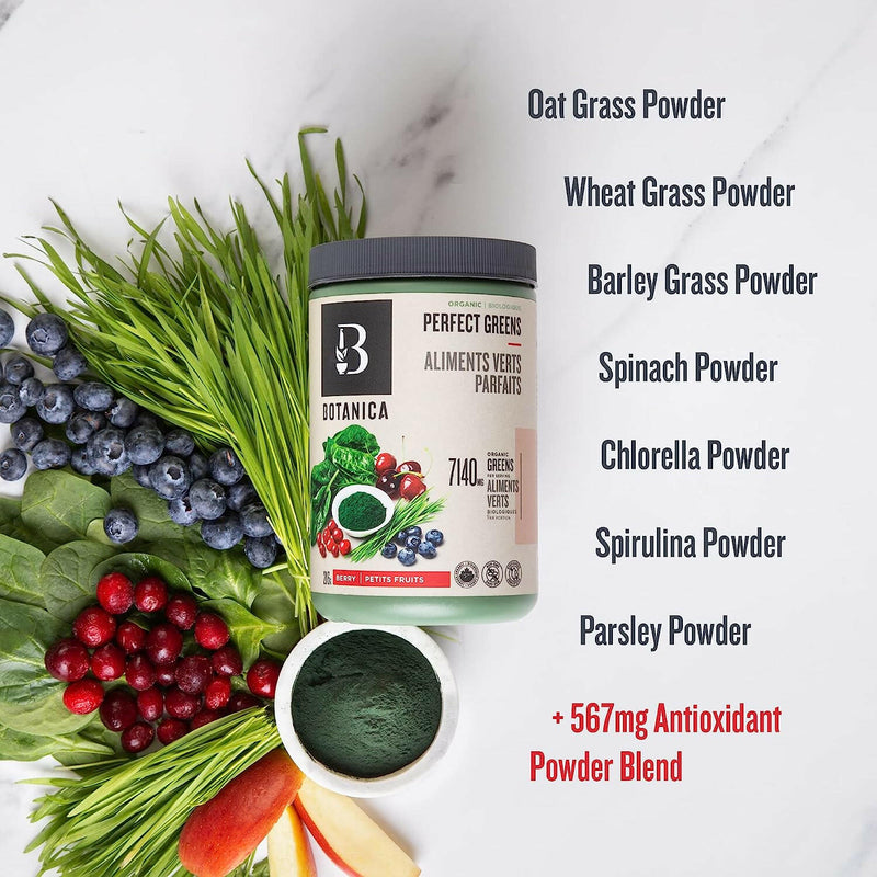 Perfect Greens Berry | Botanica | 216 g Powder - Coal Harbour Pharmacy