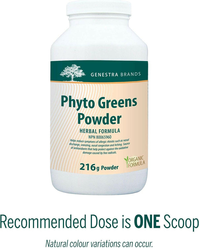 Phyto Greens Powder | Genestra Brands® | 216 Grams - Coal Harbour Pharmacy