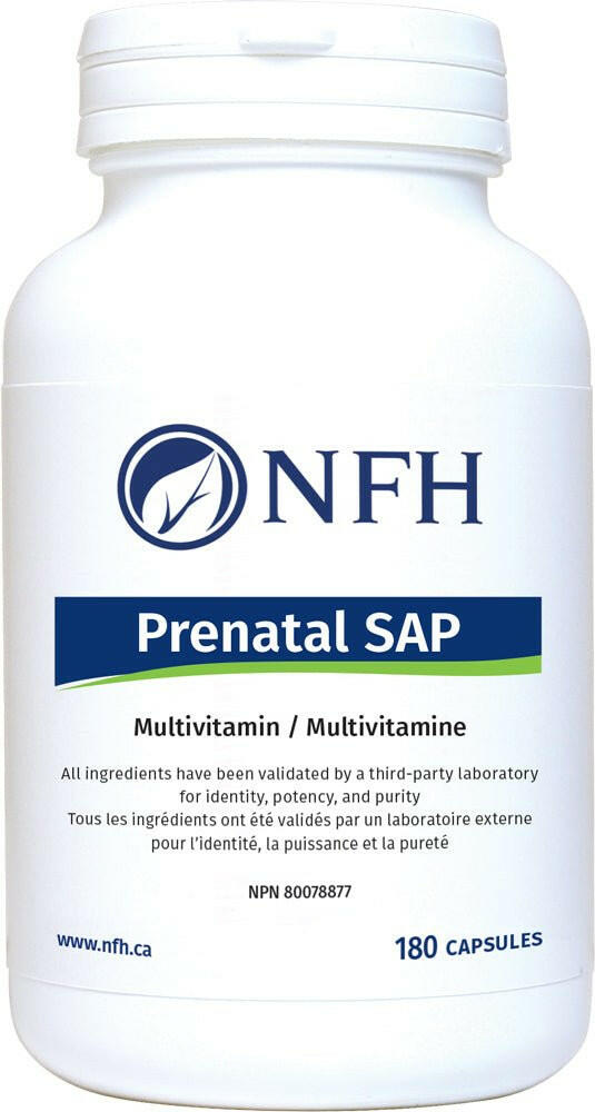 Prenatal SAP | NFH | 180 Vegetable Capsules - Coal Harbour Pharmacy