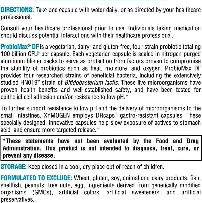 Probiotic 100B | Xymogen® | 30 Vegetable Capsules - Coal Harbour Pharmacy
