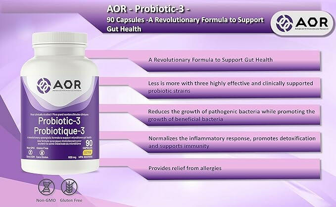 Probiotic-3 | AOR™ | 90 Capsules - Coal Harbour Pharmacy