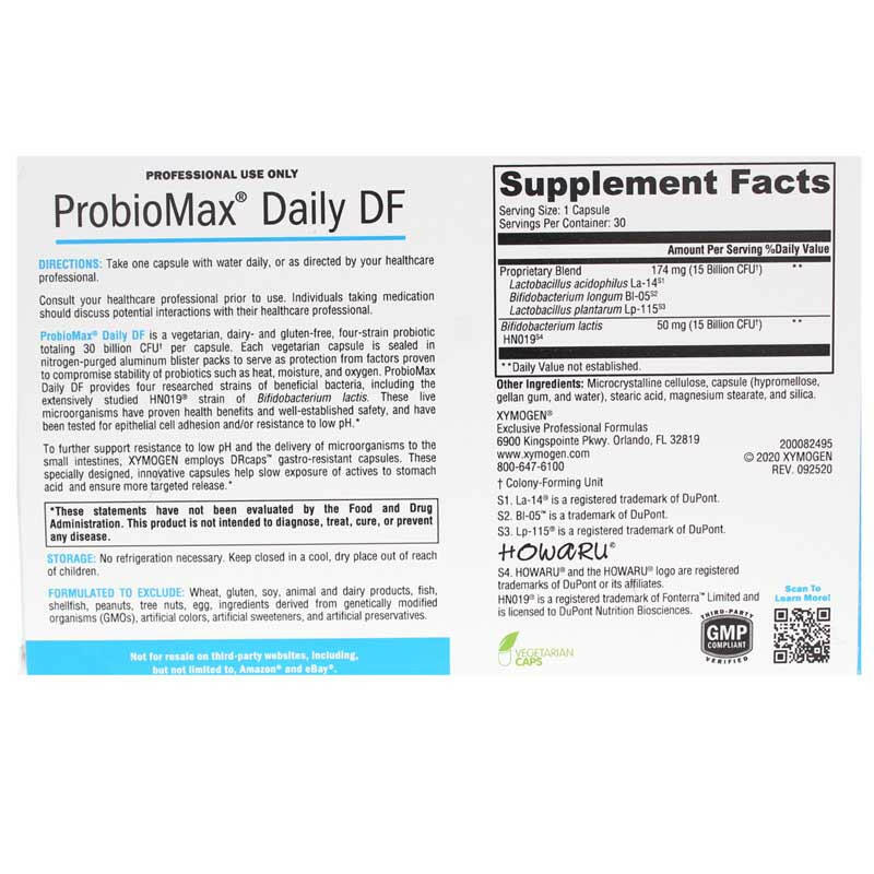 Probiotic 30B | Xymogen® | 30 Vegetable Capsules - Coal Harbour Pharmacy