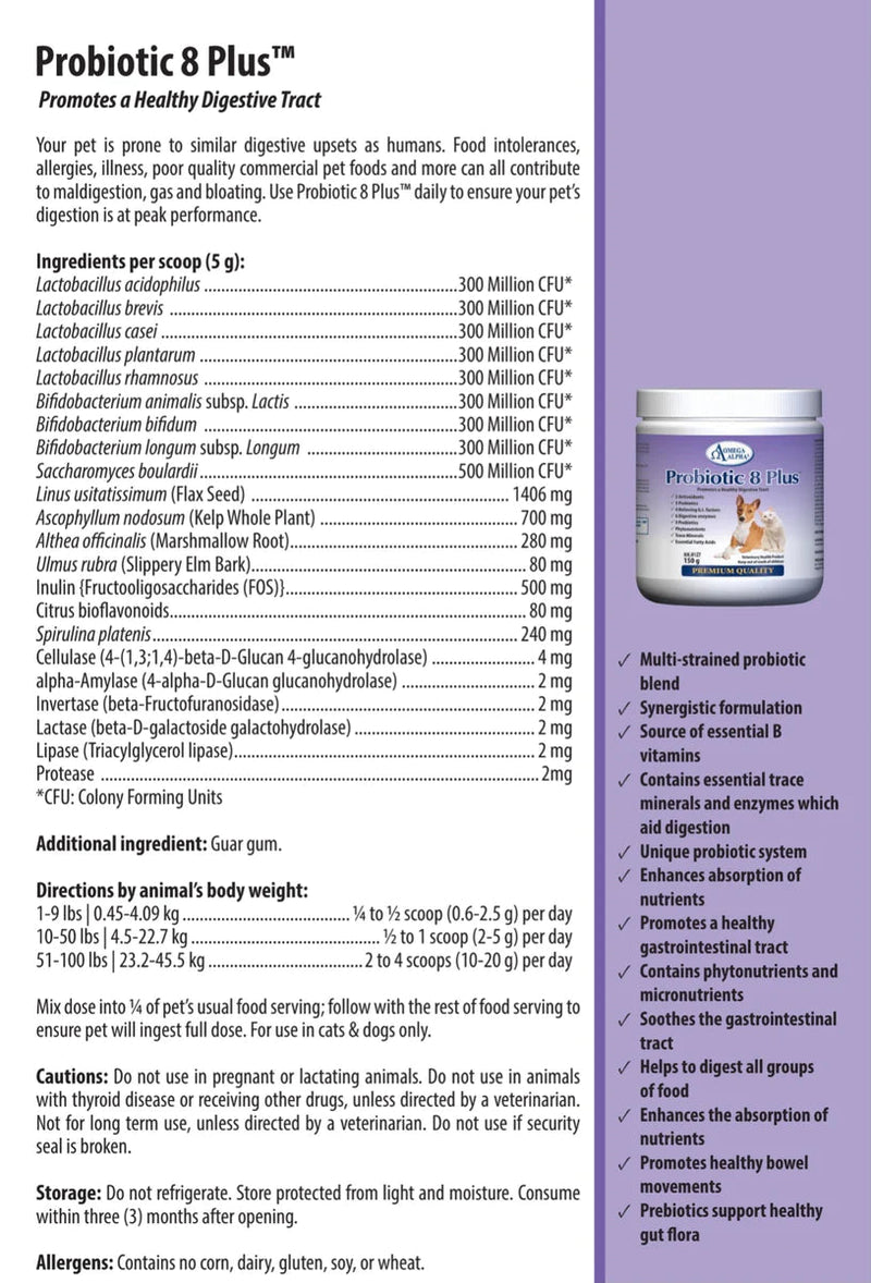 Probiotic 8 Plus™ | Omega Alpha® | 310g Powder - Coal Harbour Pharmacy