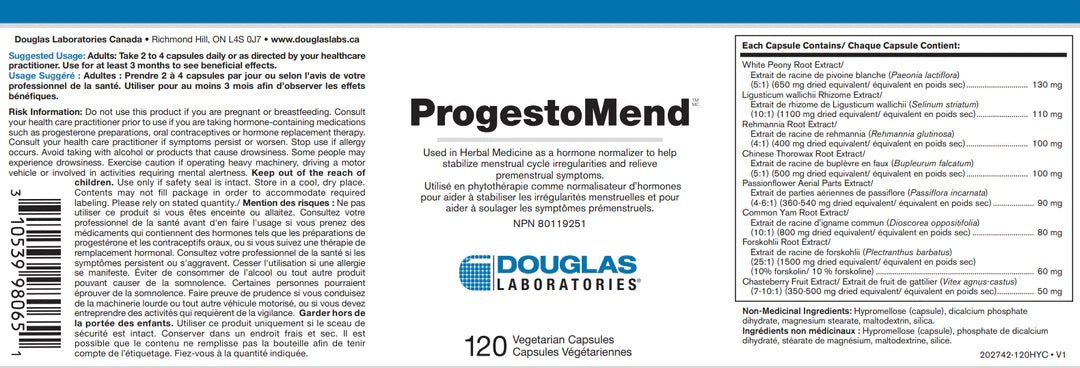ProgestoMend™ | Douglas Laboratories® | 120 Capsules - Discontinued - Coal Harbour Pharmacy