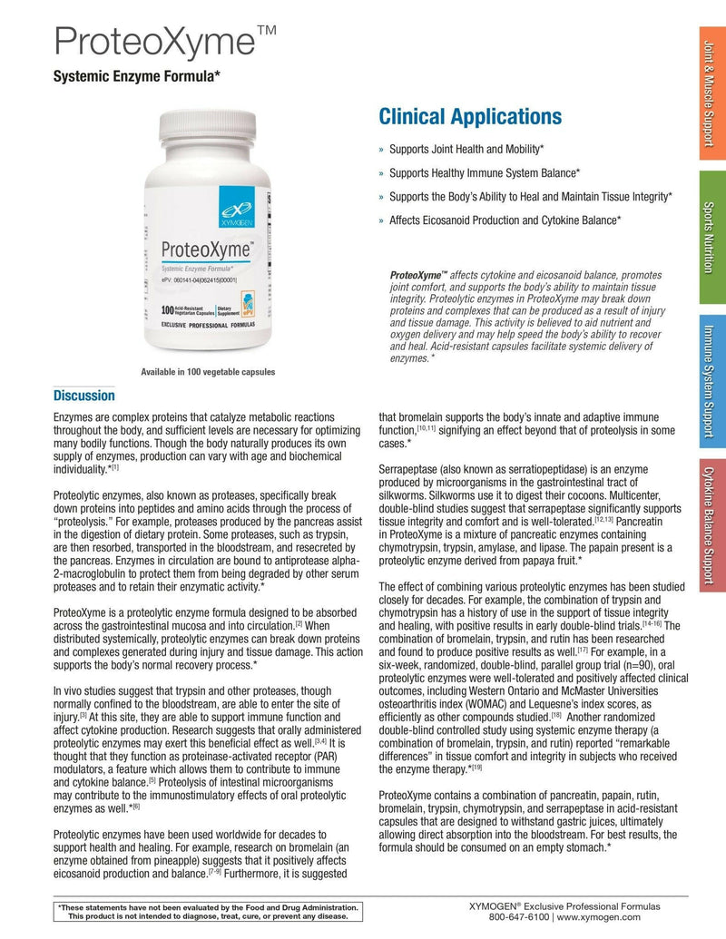 ProteoXyme | Xymogen® | 100 Capsules - Coal Harbour Pharmacy