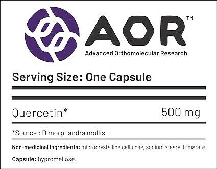 Quercetin | AOR™ | 100 or 200 Capsules - Coal Harbour Pharmacy