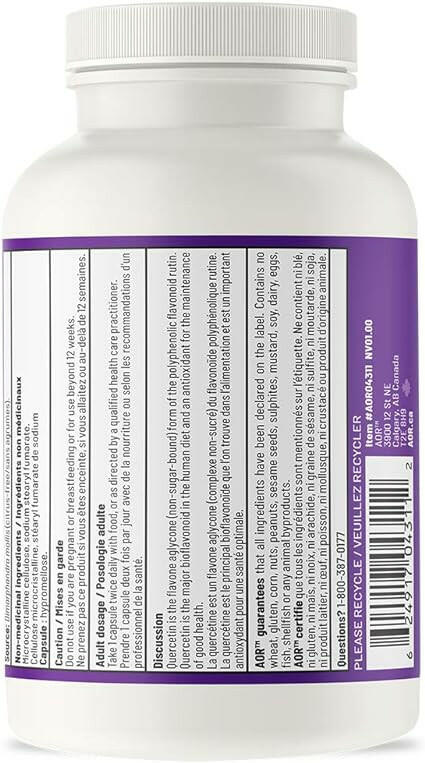 Quercetin | AOR™ | 100 or 200 Capsules - Coal Harbour Pharmacy