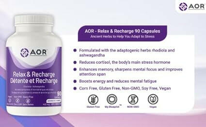 Relax & Recharge | AOR™ | 90 Capsules - Coal Harbour Pharmacy