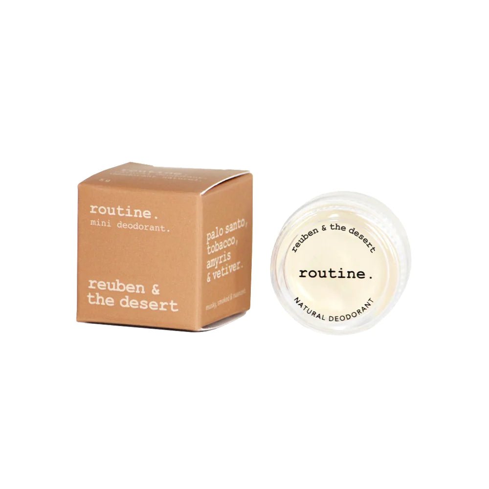Reuben & the Desert (Unscented) Deodorant | routine. | 5G Mini & 58G Jar & 50G Stick - Coal Harbour Pharmacy