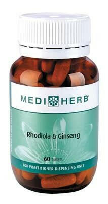 Rhodiola & Ginseng | MediHerb® | 60 Tablets - Coal Harbour Pharmacy