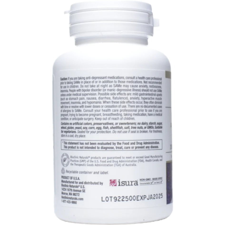 SAMe | Bioclinic® Naturals | 30 Tablets - Coal Harbour Pharmacy