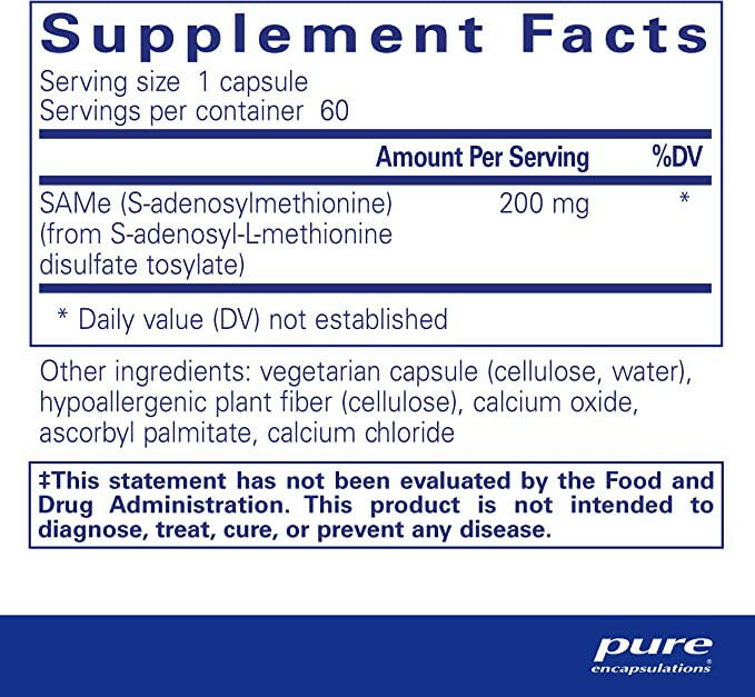 SAMe | Pure Encapsulations® | 60 Capsules - Coal Harbour Pharmacy