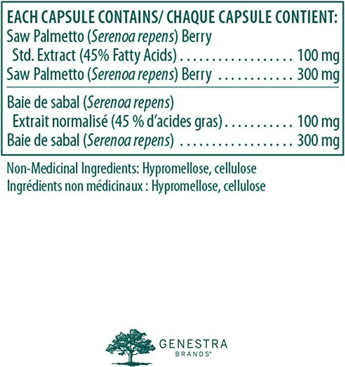Saw Palmetto Plus | Genestra Brands® | 60 Vegetable Capsules - Coal Harbour Pharmacy