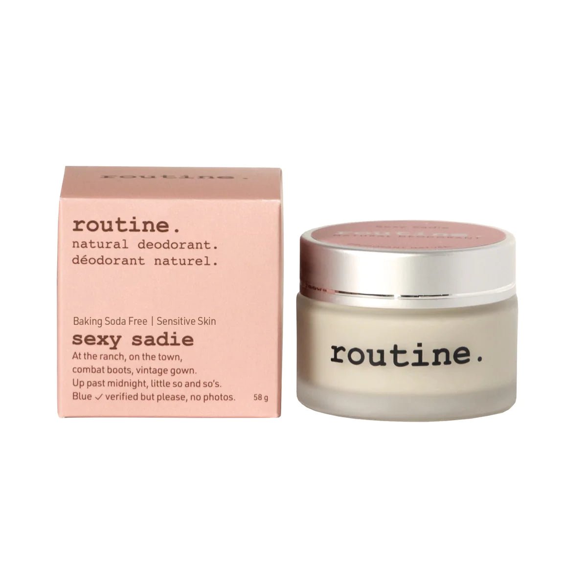 Sexy Sadie (Baking Soda Free) Deodorant | routine. | 58G Jar - Coal Harbour Pharmacy