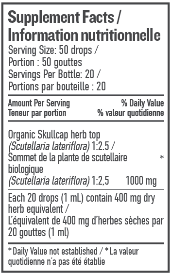 Skullcap Liquid Herb | Botanica | 50 mL - Coal Harbour Pharmacy