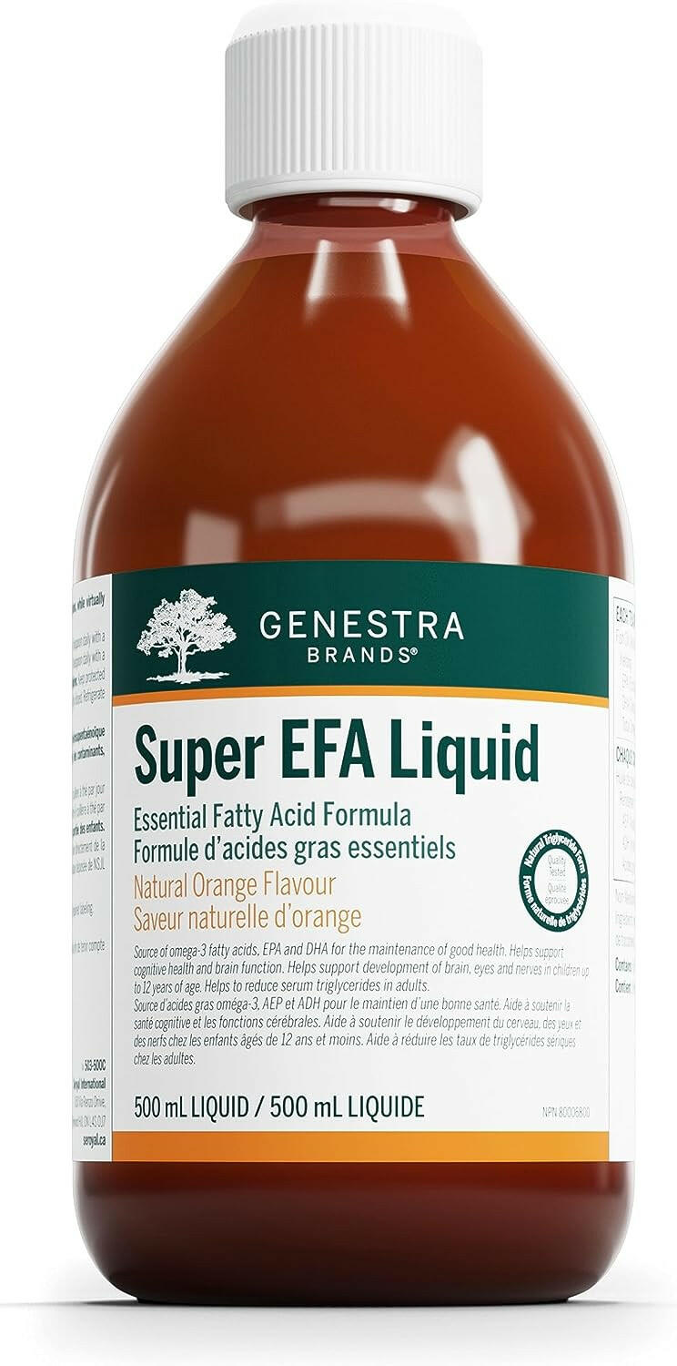 Super EFA Liquid | Genestra Brands® | 200 mL or 500 mL | Orange or Strawberry Flavours - Coal Harbour Pharmacy