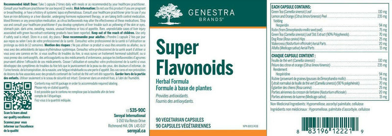 Super Flavonoids | Genestra Brands® | 90 Vegetarian Capsules - Coal Harbour Pharmacy