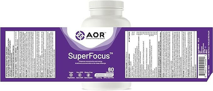SuperFocus™ | AOR™ | 60 Capsules - Coal Harbour Pharmacy