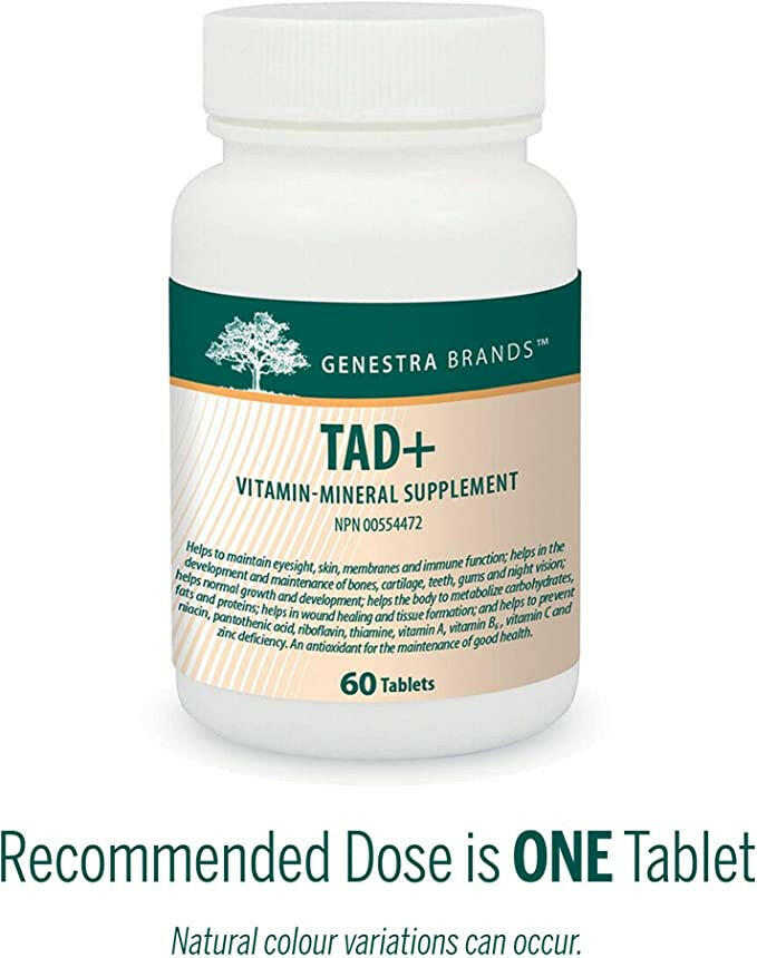 TAD+ | Genestra Brands® | 60 Tablets - Coal Harbour Pharmacy
