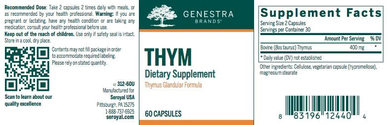 THYM | Genestra Brands® | 60 Vegetable Capsules - Coal Harbour Pharmacy