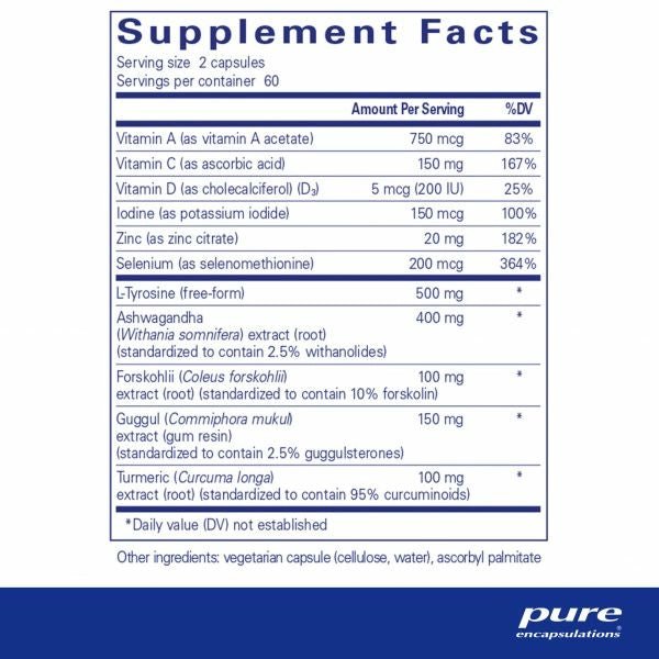 Thyroid Support Complex | Pure Encapsulations® | 60 Capsules - Coal Harbour Pharmacy