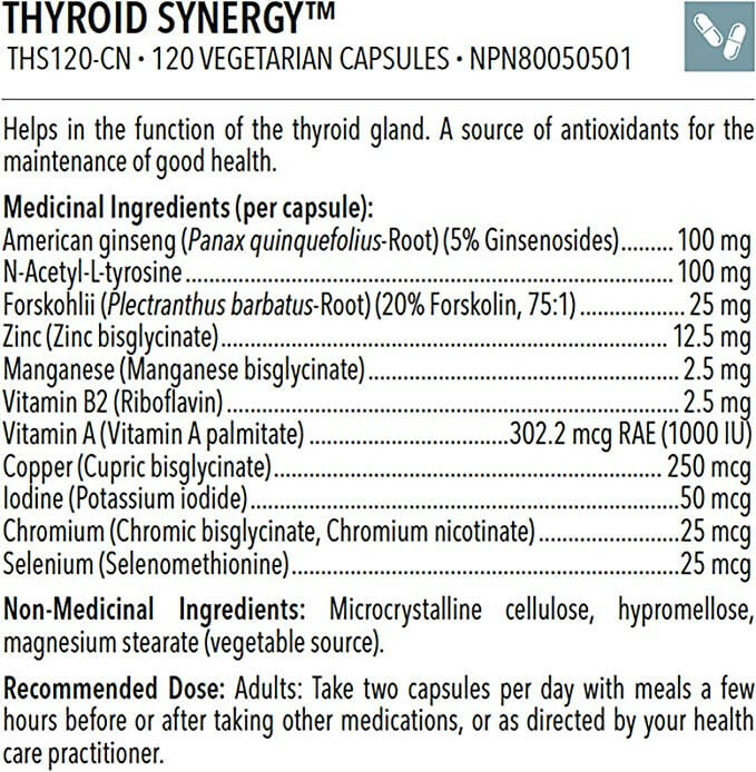 Thyroid Synergy™ | Designs for Health® | 120 capsules - Coal Harbour Pharmacy