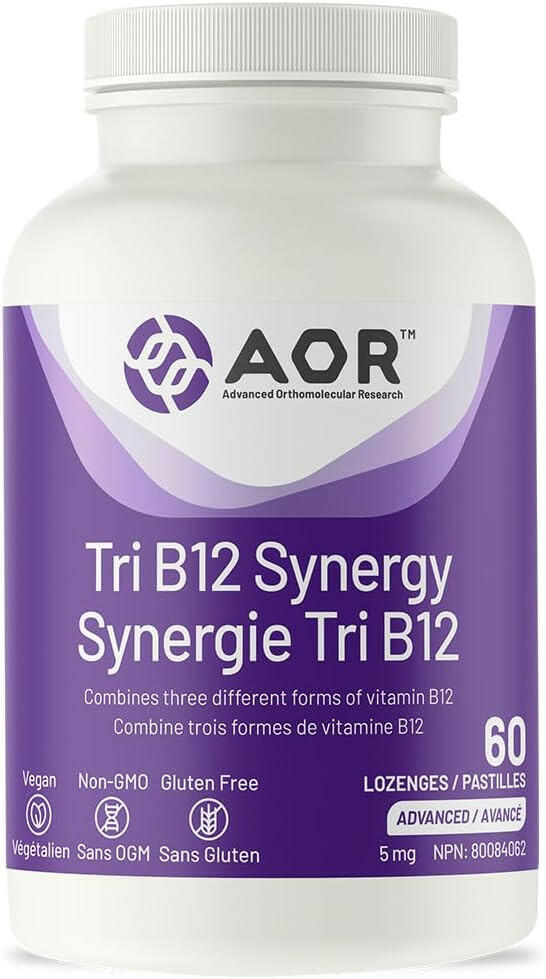 Tri B12 Synergy | AOR™ | 60 Lozenges - Coal Harbour Pharmacy