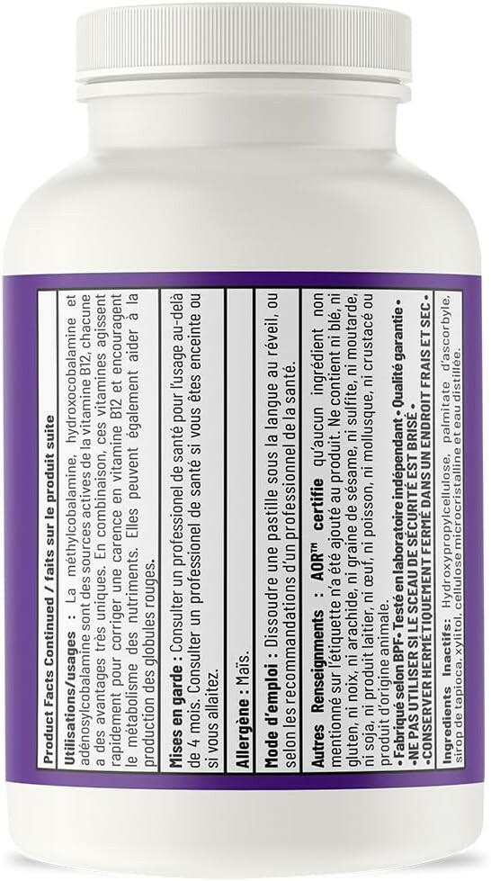 Tri B12 Synergy | AOR™ | 60 Lozenges - Coal Harbour Pharmacy