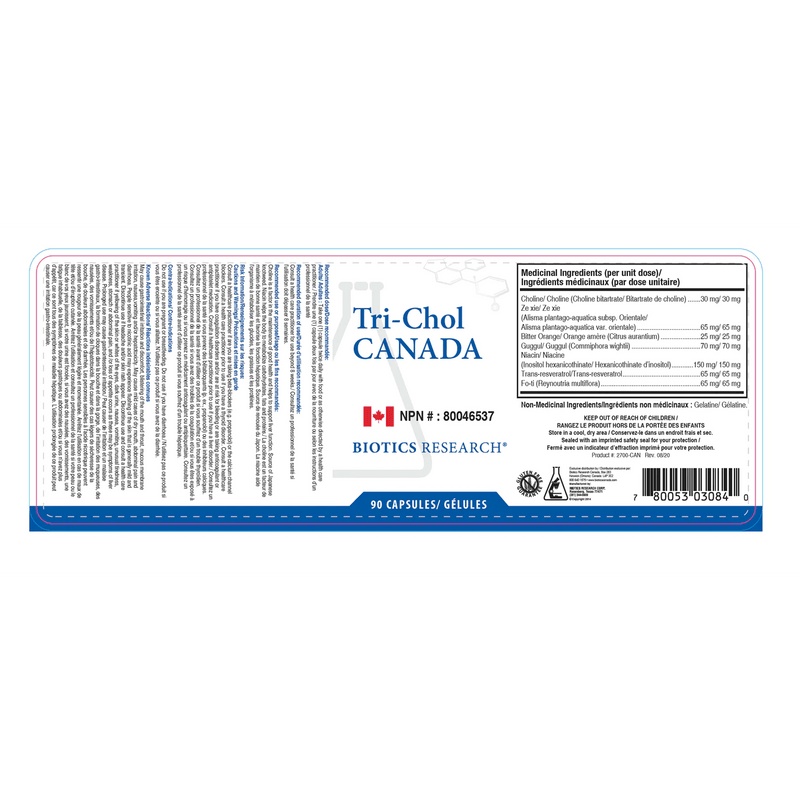 Tri-Chol™ | Biotics Research® | 90 Capsules - Coal Harbour Pharmacy