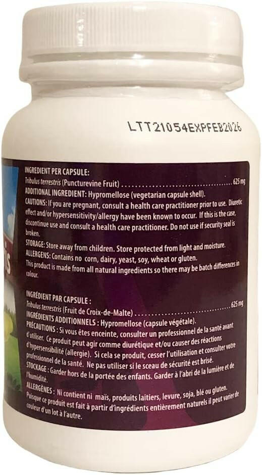 Tribulus Terrestris | Omega Alpha® | 20 Vegetable Capsules - Coal Harbour Pharmacy