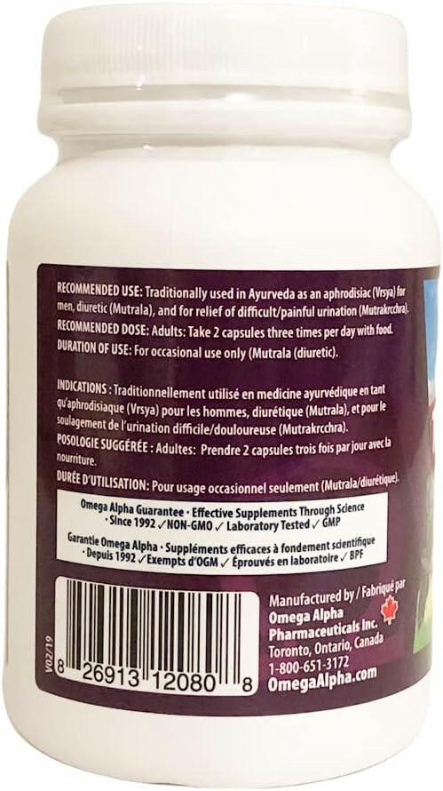 Tribulus Terrestris | Omega Alpha® | 20 Vegetable Capsules - Coal Harbour Pharmacy
