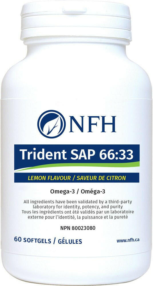 Trident SAP 66:33 (Lemon) | NFH | 60 or 120 Softgels - Coal Harbour Pharmacy
