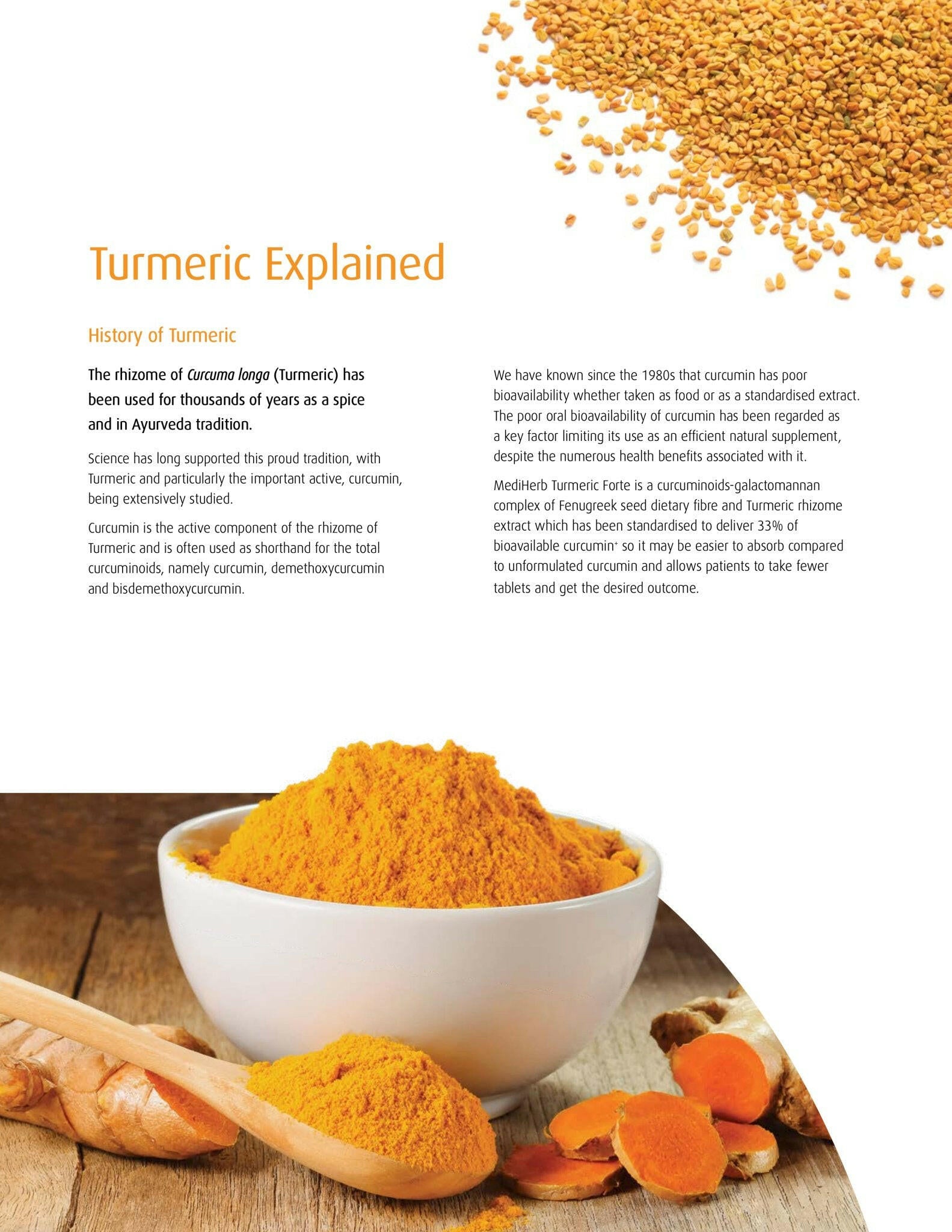 Turmeric Forte | MediHerb® | 60 Tablets - Coal Harbour Pharmacy
