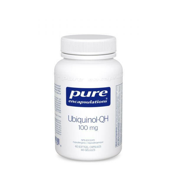 Ubiquinol-QH 100 mg | Pure Encapsulations® | 60 Softgel Capsules - Coal Harbour Pharmacy